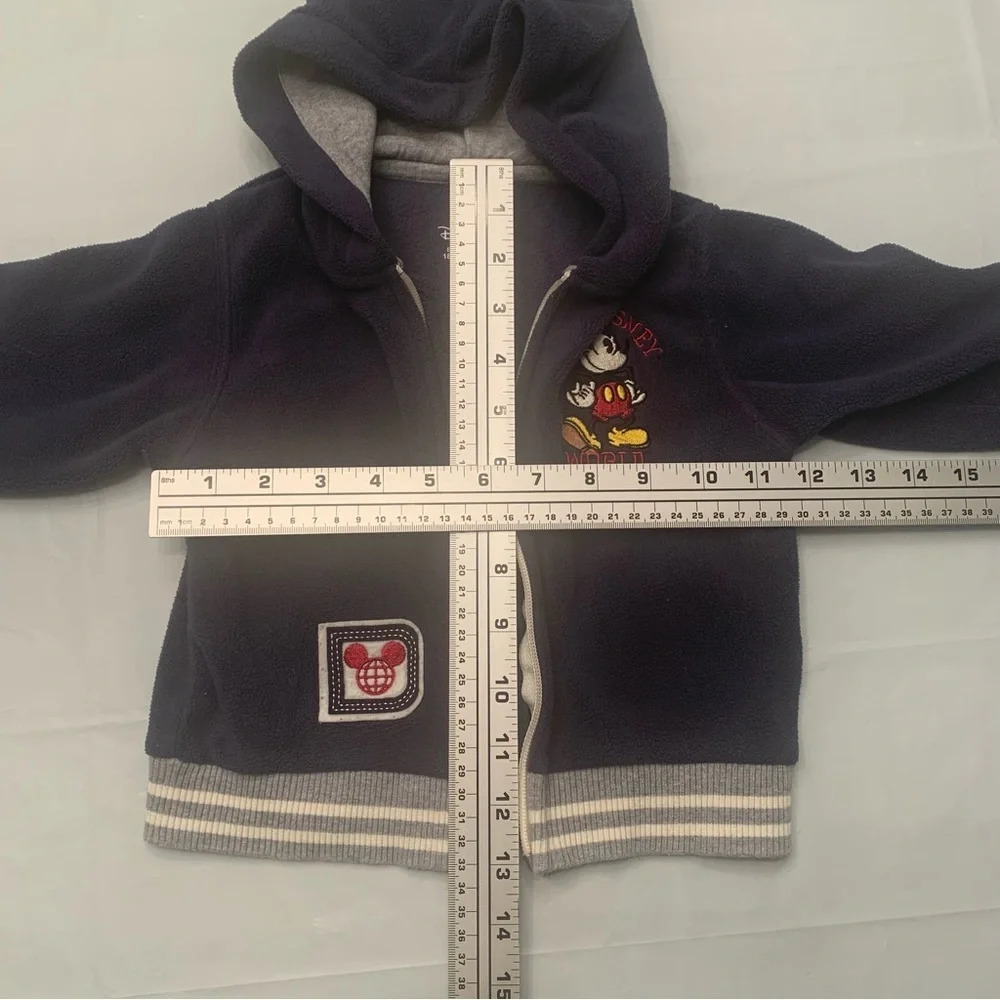 Disney Mickey Mouse full zip hooded sweater for baby size 18 month  dark blue - Picture 5 of 7